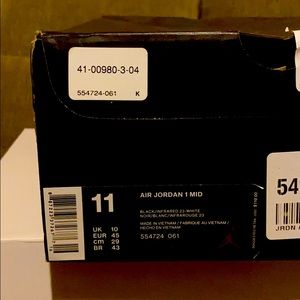 Jordan 1 mid infrared